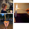Flesje Lourdes Water met kaars - Afbeelding 3